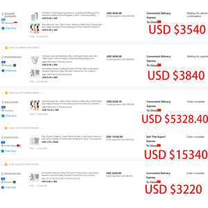 厂家批发新生儿针织棉婴儿连衫裤3pc 100% 纯棉儿童服装女婴服装男童服装套装 - Product Image 6