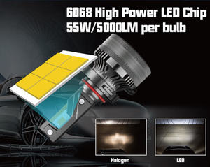 Bombillas LED para Faros Delanteros EVITEK N5 H7 H11 H1 H3 9006 9005 H4 H13, Súper Brillantes, 110W 10000LM 12V, Chips LED 6068 CSP, para Todos los Autos, CE, Rosh - Product Image 5