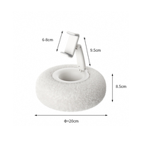 Support de téléphone et tablette flexible à 360 degrés réglable avec design confortable en peluche pour une visualisation mains libres sur lit, canapé, bureau