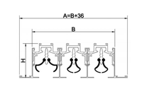Diffuseur d'air linéaire en aluminium personnalisé Ventech VLSD-C, montage au plafond, garantie 1 an, pour hôpitaux, écoles, usage moderne