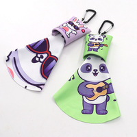 Paño de Limpieza para Pantallas de Cine, TV y Dispositivos Electrónicos con Diseño de Panda de Dibujos Animados, Portátil, para iPhone, iMac y Otros