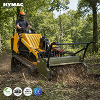 Diesel-Mini-Raupenlader Kompakter Kompaktlader Mulcher-Anbaugerät mit Hochleistungs-Hydrauliksystem