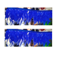 Tissu de Mariée Indien Élégant, Écologique, Fait Main, Léger, Anti-Bactérien, Anti-Boulochage, Résistant à l'Abrasion, en Dentelle de Plumes de Coq