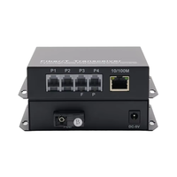 Multiplexeur fibre optique PCM 2CH Port téléphonique RJ11 100M convertisseur Ethernet Extender avec émetteurs-récepteurs optiques