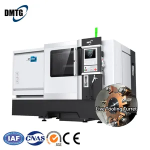 GT DMTG DT40H Tour CNC automatique à lit incliné à 4 axes Centre de tournage avec tourelle d'outils sous tension Torno horizontal CNC