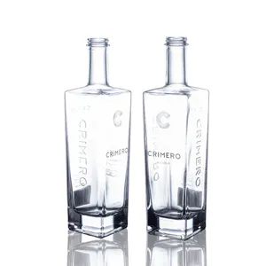 Chất lượng cao Thiết kế lạ mắt rượu Vodka Chai Thủy Tinh sản xuất