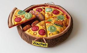 Jouet pour chien interactif de qualité supérieure, écologique, réaliste, imperméable, en forme de boîte à <span class=keywords><strong>pizza</strong></span>, rembourré, de la marque Manufacturer Premium Quality Luxury. - Product Image 2