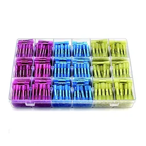 660 PCS Heat Shrink Butt Connectors Qibaok Crimp Electrical Wire Connector Waterproof Insulated Butt Splice Terminal