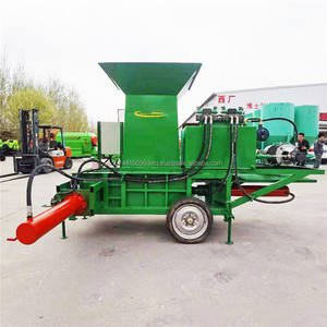 Presse à ensilage carrée de balle de riz d'approvisionnement d'usine presse à ensilage carrée hydraulique d'alimentation de bétail pour les tiges de maïs - Product Image 6