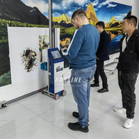 Impresora de pared AI plegable a la venta Impresora 3D montada en la pared, impresoras de inyección de tinta recta Impresora de papel tapiz Tinta UV automática