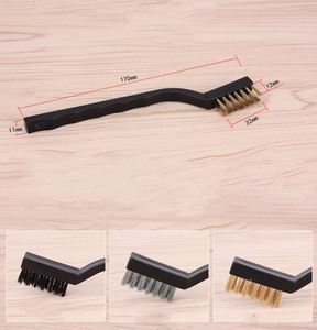Cepillo de alambre de cobre de acero inoxidable, cepillos de dientes, eliminador de óxido, herramientas de limpieza para baño, inodoro, lavandería, cocina, 18cm, 1 ud. - Product Image 2