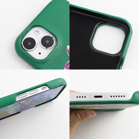 Casing ponsel kulit PU motif UV, casing penutup belakang ponsel cerdas iPhone 15 14 13 12 Pro Max