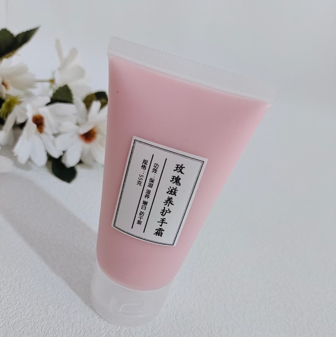 Заводские травяные натуральные ингредиенты oem розовый цветок отбеливающий крем для рук Фирменная торговая марка