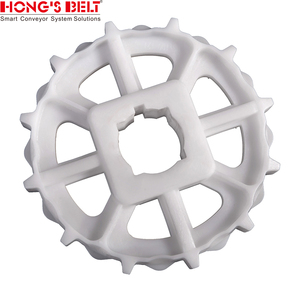 Hongsbelt HS-100A-HD-N 模块化皮带传动链轮，适用于 6T/N POM 38.1mm 方形孔径 - Product Image 1