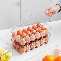 Boîte acrylique simple étanche à l'air, bocaux d'organisation de cuisine et de stockage des aliments, organisateur de réfrigérateur, pour dortoir à domicile