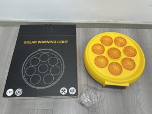 8 pièces LED clignotant saoudien <span class=keywords><strong>arabe</strong></span> 390mm ROADSAFE lumière solaire de tournesol voyant d'avertissement de trafic jaune panneau de signalisation lumière ambre - Product Image 5