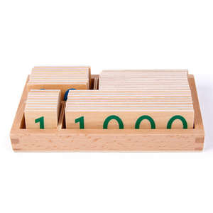 Haute qualité bébé Montessori numéro cartes éducatifs mathématiques aides pédagogiques jouets pour enfants - Product Image 2