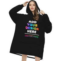 Sudadera con Capucha de Felpa Extra Grande con Estampado Retro Occidental Personalizada al por Mayor, Manta Ponible con Bolsillos y Capucha, Regalo de Invierno para Mujer