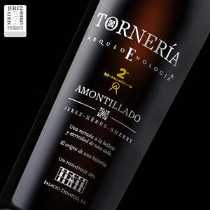 Sherry AMONTILLADO TORNERIA Fabriqué en Espagne 500ml 50 Ans de vieillissement en fût de chêne Vin sec fortifié espagnol - Product Image 3