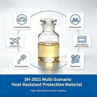 Résine de silicone SH-3021 à durcissement à température ambiante, directement de l'usine, pour la protection cristalline et le durcissement automobile