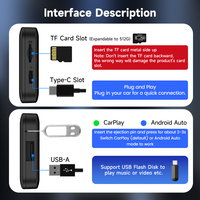 Carlinkit Tbox 32 Go 512 Go YouTube Système Android Média Vidéo TV Adaptateur CarPlay USB Boîte Intelligente Magique AI Sans Fil Auto CarPlay