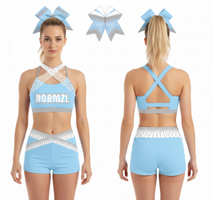 Custom Dance Training Wear Sparkle <strong>Cheerleading</strong> Practice Active Wear - Product Image 1