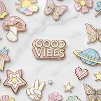 Pins de revers personnalisés en émail – Feng Shui et style moderne, émail souple/dur, écologiques, couleur et logo personnalisés