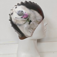 Gorro de Natación de Silicona para Mascotas, Gorro de Natación con Impresión Digital Personalizada para Niños, Gorro de Natación Impreso para Mujeres y Hombres