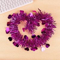 Vente chaude fête de noël anniversaire décoration 2 M amour coeur couleur rayures hauts danse salle de mariage guirlande ruban coloré