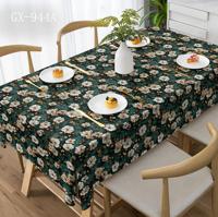 Nappes en PVC polyester non tissé à motifs floraux imprimés de haute qualité, imperméables, écologiques, lavables, durables et résistantes à l'huile