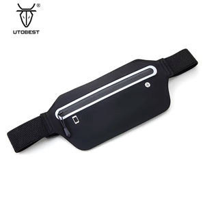 초박형 나일론 방수 지퍼 배럴 모양의 스포츠 허리 가방 남여 공용 7 인치 휴대 전화 홀더 미니 보이지 않는 디자인 - Product Image 1