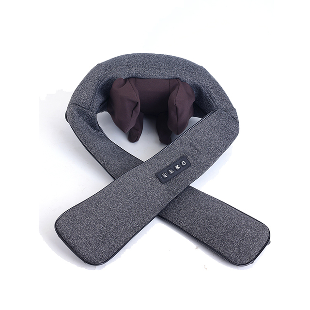 Wireless 3D Kneading Pillow Electric Shiatsu Back Neck & Shoulder Massage Machine with Heat Feature Deep Tissue Relief