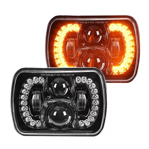 Phares carrés modifiés pour véhicules tout-terrain, éclairage automobile pour camions et fourgonnettes, systèmes de carrosserie de moto - Product Image 5