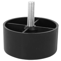 6mm Trou Dia Noir En Plastique Table Ronde Chaise Canapé Armoire Jambes Eindconus Eindkap Zwart 88x35x14mm Pieds De Meubles pour Canapé Jambes