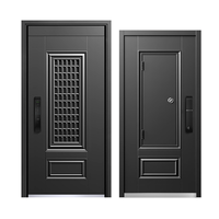 Porte d'entrée de sécurité en acier anti-effraction sur mesure, isolation acoustique, anti-collision, intérieur/extérieur, villa, bâtiment résidentiel