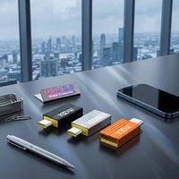 Adaptateur OTG en alliage d'aluminium compatible avec les appareils Android 15, USB Type-C 3.0 pour connecter une clé USB au téléphone