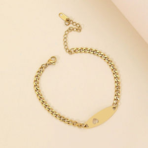 Bracelet personnalisé avec nom, de bonne qualité, étoile, couronne, mignon, en acier inoxydable, chaîne de bracelet - Product Image 5