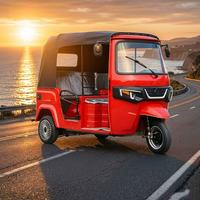 Nouvelle Arrivée 2026 – Tuk Tuk Auto Rickshaw Électrique 6 Places, Tricycle Passager 2000W 60V, Taxi Fermé