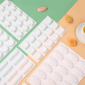 MUYULINS factory customizes square, round, flower-shaped, and various 3D-shaped cake <b>silicone</b> molds, food-grade, for <b>baking</b>, - Product Image 2