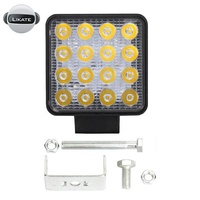 Nouvelle puissance 48w 4 pouces couleur blanche 16d projecteur Led antibrouillard Cube faisceau ponctuel pour tout-terrain pour 4x4 sauvegarde Led lumière de travail