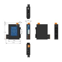 Milesgo KNX2004-ARM Smart Lighting KNX Gateway, Konverter Protokol Modbus BACnet MQTT OPC UA untuk BMS