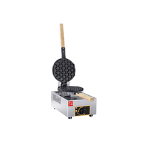Machine à Gaufres Bulle à Main au Gaz en Acier Inoxydable, Faiseur de Gâteaux Gaufres Œuf Personnalisable, pour Hôtels, Voitures, Mini Gaufrier