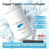 Poudre de masque gelée modelante douce aux peptides de cuivre bleu, raffermissante pour la peau, réduction des ridules, masque gelée peel-off GHK-Cu pour salon