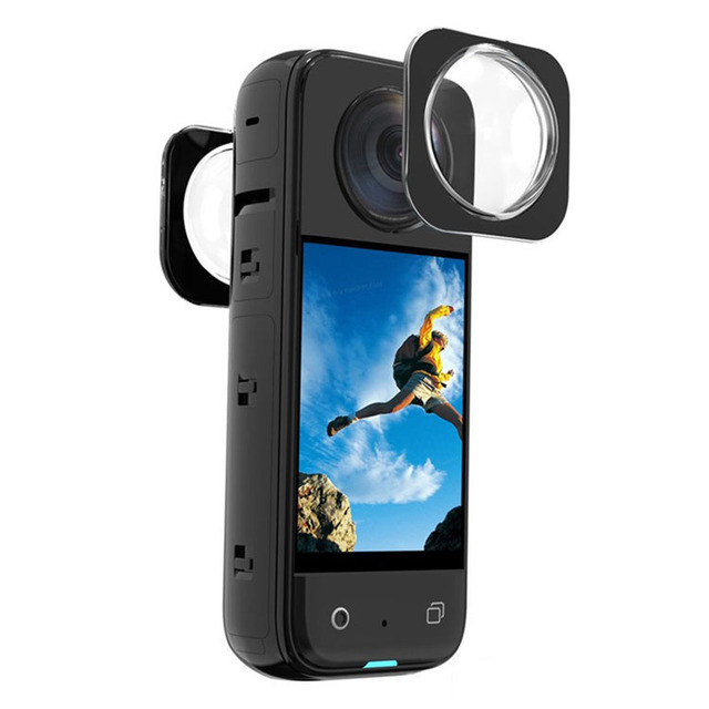 YEAH 360 X3 Action Camera Accessories Sticky Lens Guards Optical Tempered Glass Protective Cover Cap for Insta360 X3