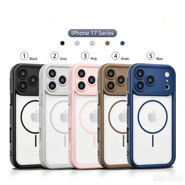 Fashion Matte Translucent Magnetic Phone Case for iPhone 17 12 13 14 15 16 Pro Max 17 Air Wireless Charging Shockproof Cover