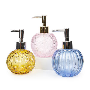 Bouteille de distributeur de savon en verre de citrouille avec couvercle de pompe 440ml - Product Image 4