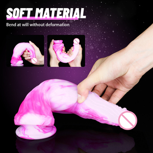 Dildo réaliste en caoutchouc souple de grande taille pour femmes, modèle cheval, avec fonction de massage corporel confortable pour femmes - Product Image 5