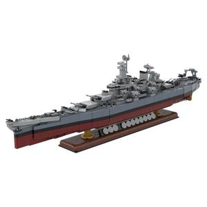 Funbuild WW2 navi da guerra della marina militare MOC-202011 la corazzata classe Iowa <span class=keywords><strong>USS</strong></span> Missouri modello incrociatori Set di blocchi - Product Image 1