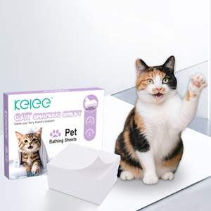 KELEE Tablettes de nettoyage pour animaux de compagnie Feuilles de nettoyage pour <span class=keywords><strong>le</strong></span> bain Feuilles de nettoyage pour animaux de compagnie Bandes de bain détergentes pour chiens et chats - Product Image 1