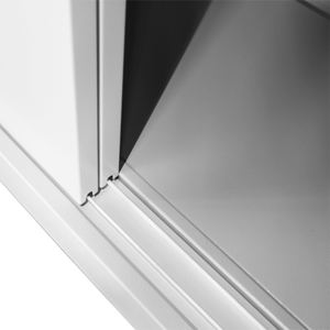 خزانة ملفات جانبية معدنية بتصميم خزانة مكتبية من الفولاذ، بباب منزلق قابل للقفل بارتفاع نصف، للتخزين المكتبي - Product Image 6